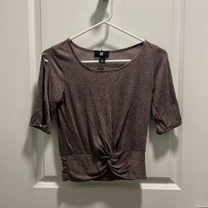 Purple open armed top